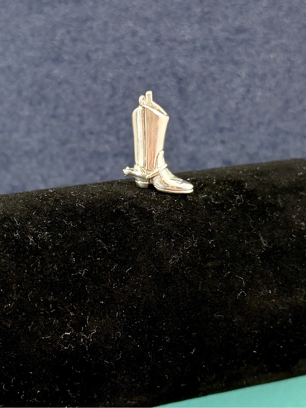 TIFFANY & CO. Sterling Silver Cowboy Western Boot Spur Charm Pendant w/ COA